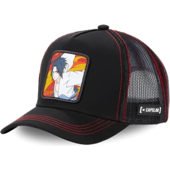 schwarze-trucker-cap-sasuke-uchiha-fir2-naruto-von-capslab