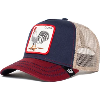 Trucker kasket marineblå hane All American Rooster fra Goorin Bros.