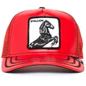 trucker-cap-rot-pferd-stallion-cherry-mustang-the-farm-von-goorin-bros