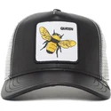 schwarze-und-weisse-trucker-kappe-queen-hive-boss-the-farm-mit-biene-von-goorin-bros