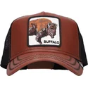 cappellino-trucker-marrone-e-nero-bufalo-buffalo-caulk-the-wagon-the-farm-di-goorin-bros