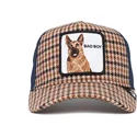 cappello-trucker-beige-e-blu-cane-pastore-tedesco-bad-boy-big-bad-woof-the-farm-di-goorin-bros