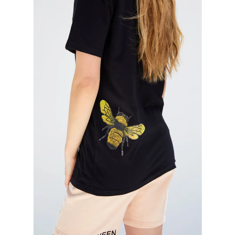 schwarzes-kurzarm-t-shirt-biene-queen-sweet-comb-the-farm-von-goorin-bros