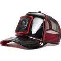 gorra-trucker-nera-pantera-black-panther-power-forever-in-pelle-verniciata-the-farm-di-goorin-bros