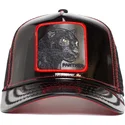 gorra-trucker-nera-pantera-black-panther-power-forever-in-pelle-verniciata-the-farm-di-goorin-bros