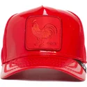 rote-trucker-kappe-gallo-cock-big-red-patent-leather-the-farm-von-goorin-bros