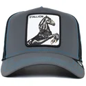 gorra-trucker-negra-caballo-stallion-reflective-the-farm-de-goorin-bros