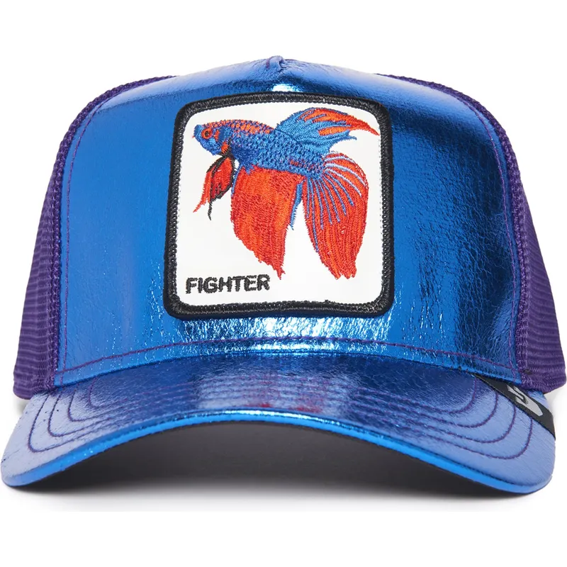 cappelli-curva-blu-snapback-pez-luchador-dei-siam-fighter-blue-light-metallic-the-farm-the-farm-di-goorin-bros cappelli-curva-blu-snapback-pez-luchador-dei-siam-fighter-blue-light-metallic-the-farm-the-farm-di-goorin-bros