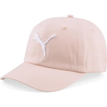 Gorra curva rosa ajustable Essentials Cat Logo de Puma