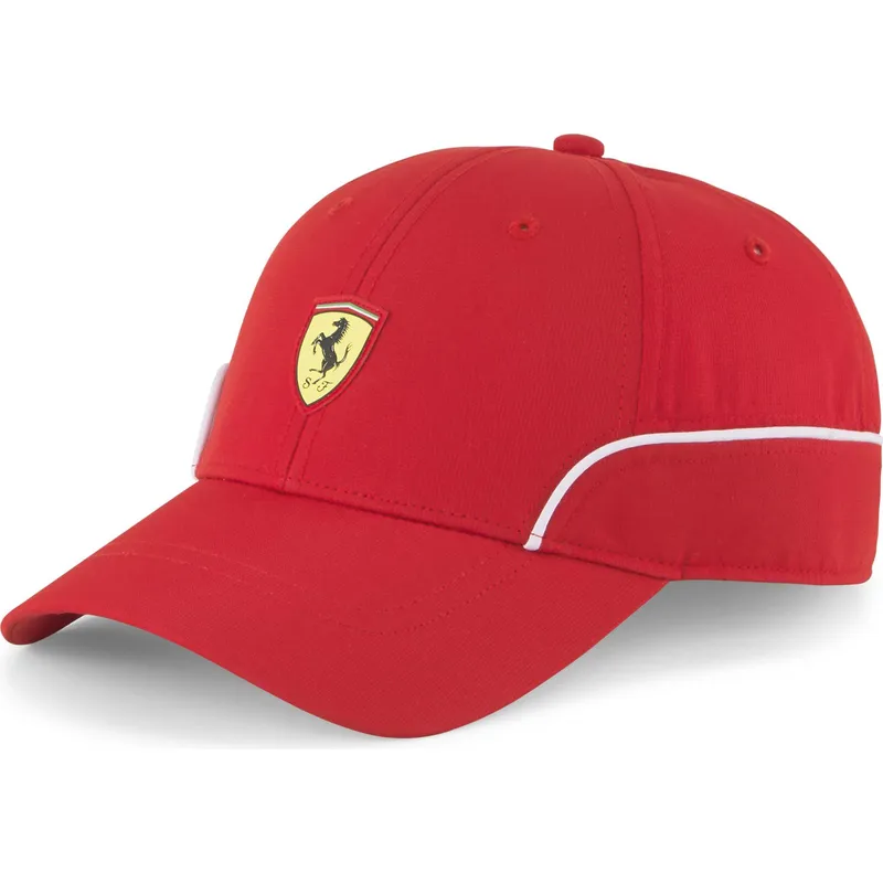cappelli-curva-rosso-cinghia-regolabile-sptwr-race-b-dei-ferrari-formula-1-di-puma