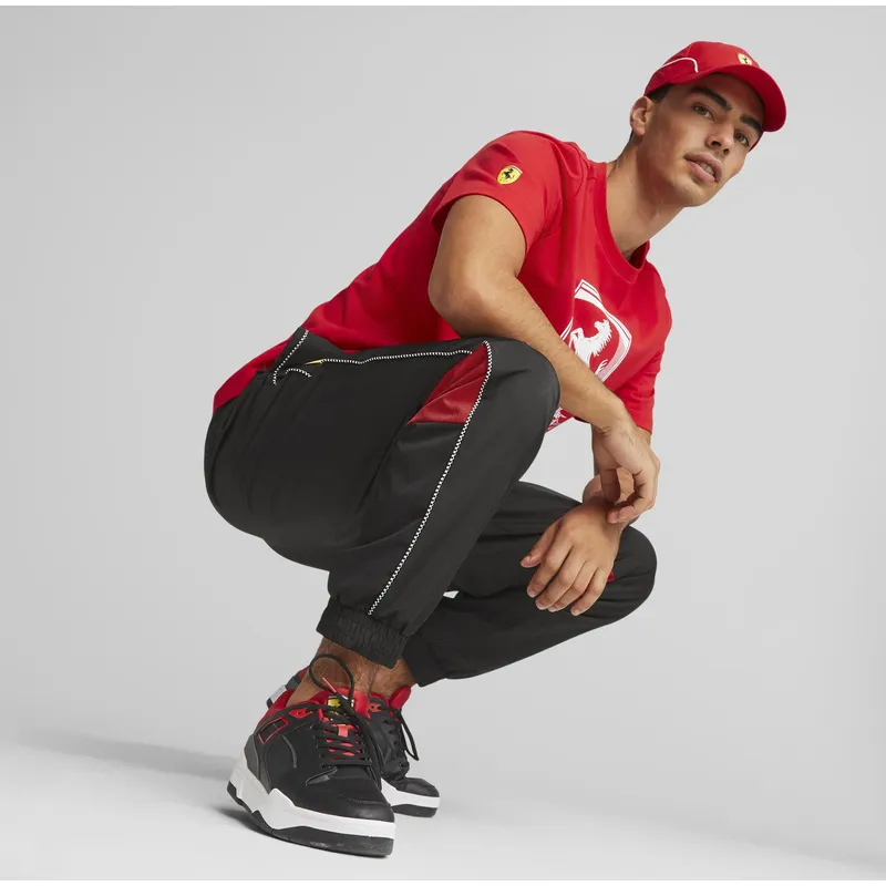cappelli-curva-rosso-cinghia-regolabile-sptwr-race-b-dei-ferrari-formula-1-di-puma