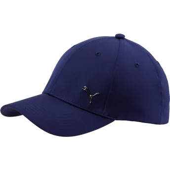cappello-curvo-blu-navy-regolabile-metal-cat-di-puma