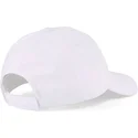 cappellino-bianco-regolabile-con-visiera-curva-e-logo-rosso-essentials-di-puma