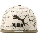 cappello-snapback-bianco-e-verde-a-visiera-piatta-ls-colour-block-di-puma