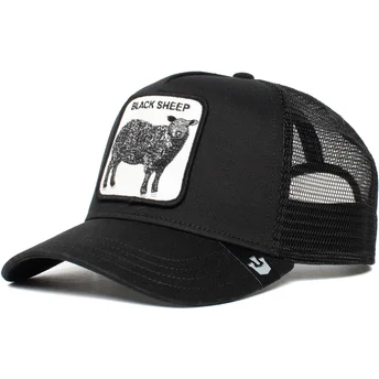 Sort trucker kasket med får Naughty Lamb fra Goorin Bros.