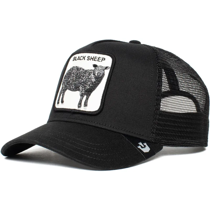 czarna-czapka-trucker-naughty-lamb-z-owca-od-goorin-bros