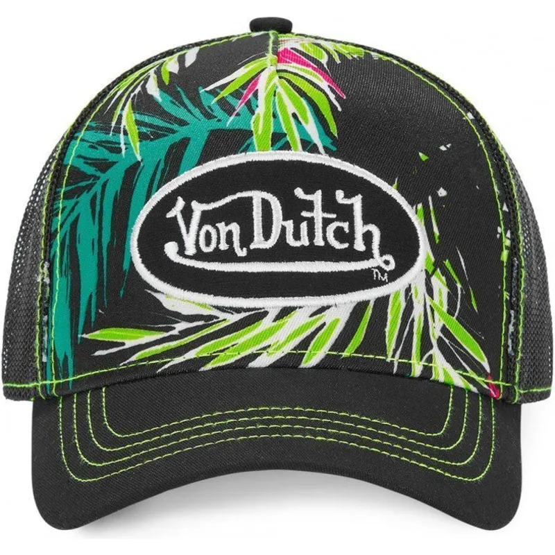 cappellino-trucker-nero-e-verde-ahig-aop-di-von-dutch