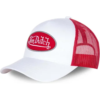 Gorra trucker blanca y roja BMWHRED2 de Von Dutch