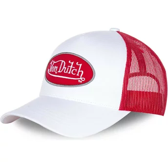 Von Dutch BMWHRED2 White and Red Trucker Hat