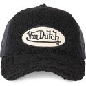 von-dutch-fur1-black-shearling-trucker-hat