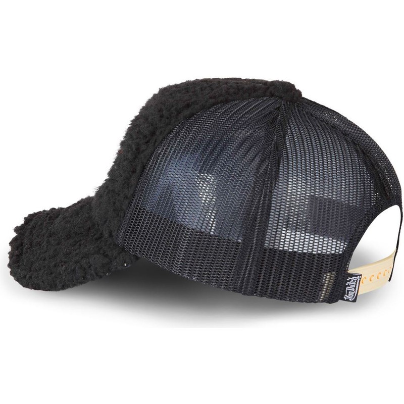 von-dutch-fur1-black-shearling-trucker-hat
