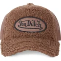 cappellino-trucker-marrone-in-montone-fur2-di-von-dutch