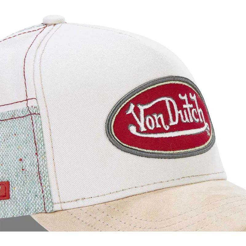 cappellino-curvo-bianco-e-beige-snapback-kys-di-von-dutch