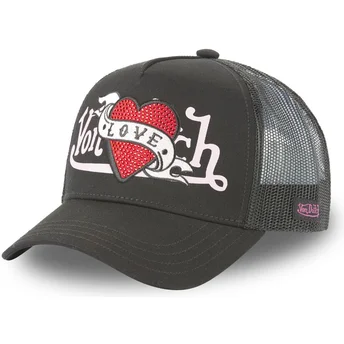 Czapka trucker czarna Love LOVU NR Von Dutch