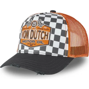 casquette-trucker-noire-et-orange-motor-oil-oil-von-dutch