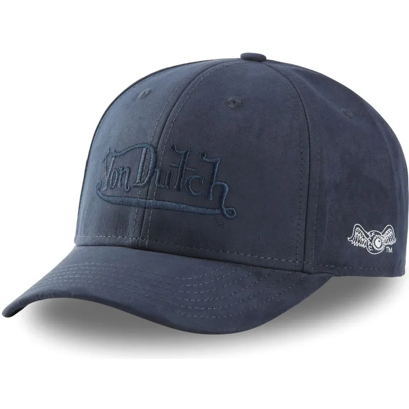 cappellino-curvo-blu-marino-snapback-suedine1-di-von-dutch