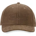 von-dutch-suedine3-morkebrun-buet-snapback-cap
