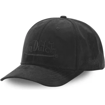 Cappello snapback nero curva SUEDINE4 di Von Dutch