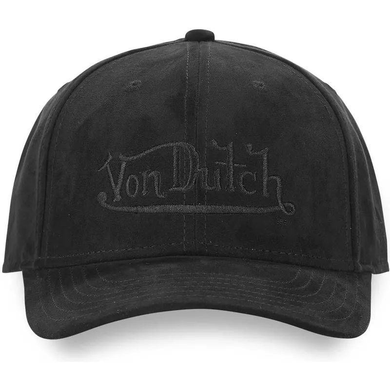 cappellino-curvo-nero-snapback-suedine4-di-von-dutch