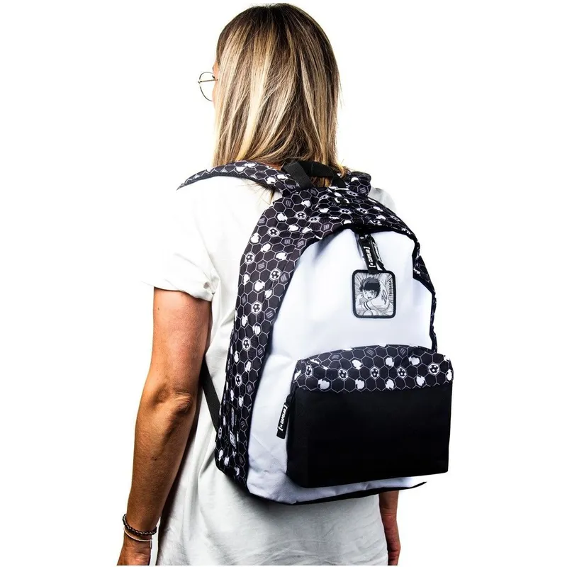 zaino-bianco-e-nero-oliver-atom-bag-tsu-campeones-oliver-y-benji-di-capslab