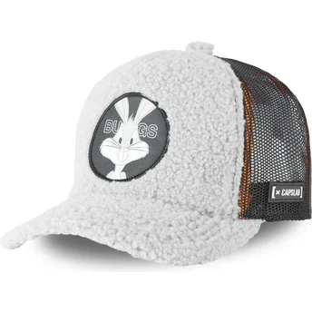 Gorra trucker grå med fårull Bugs Bunny FUR1 BUG1 Looney Tunes från Capslab