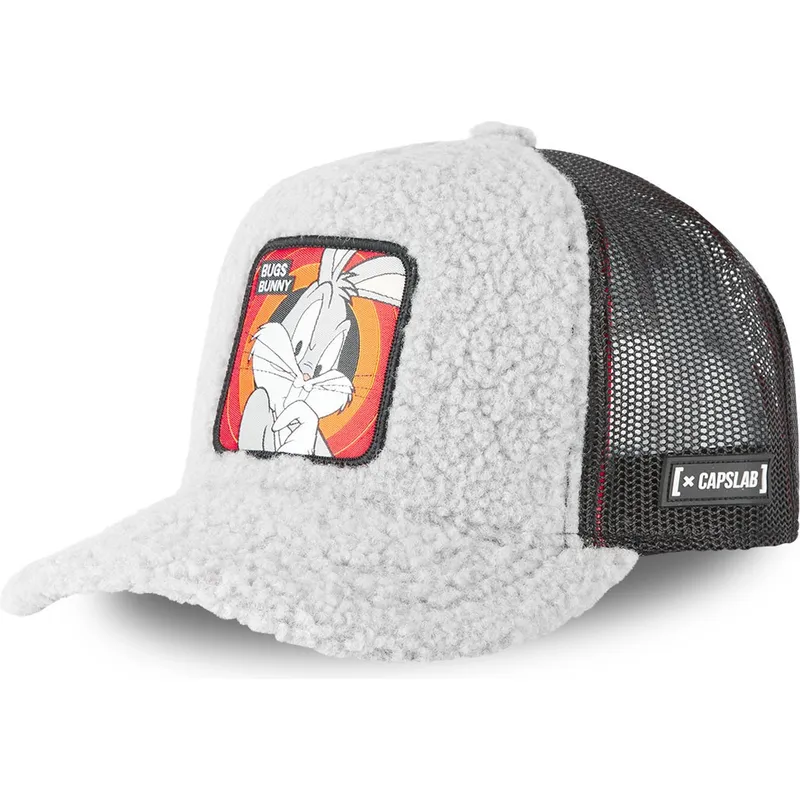 cappelli-curva-grigio-snapback-bugs-bunny-looney-tunes-di-capslab
