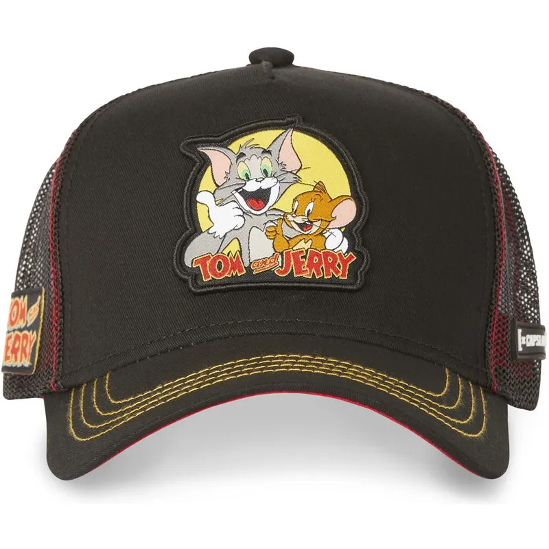 cappelli-curva-nero-snapback-tom-e-jerry-looney-tunes-di-capslab