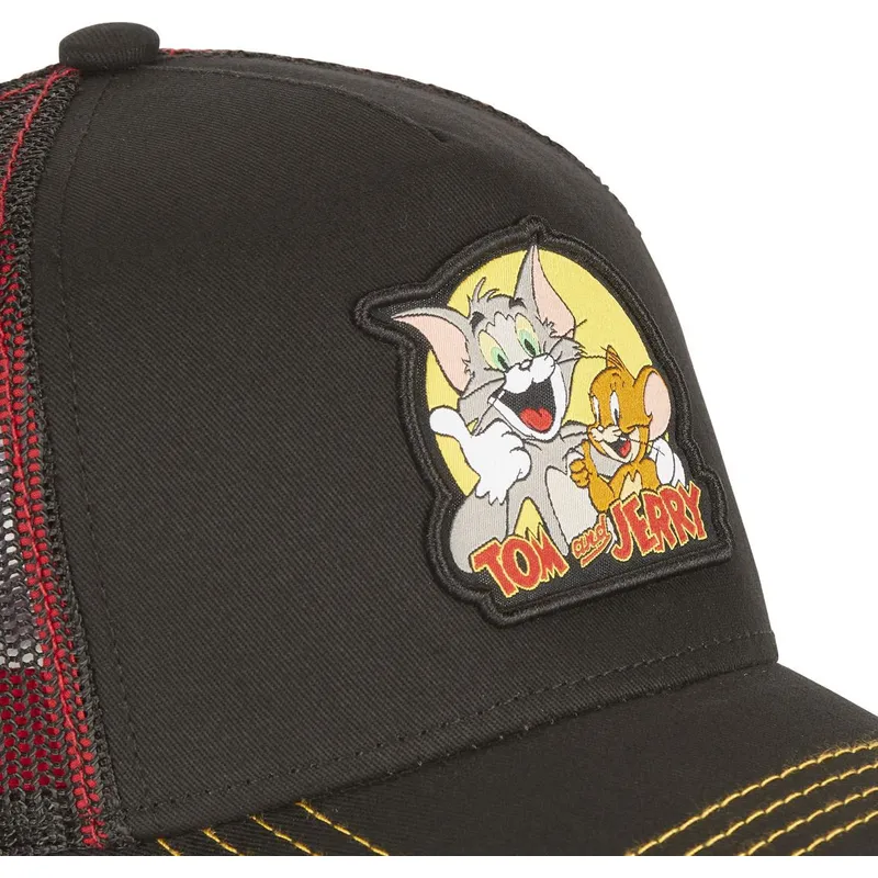 cappelli-curva-nero-snapback-tom-e-jerry-looney-tunes-di-capslab