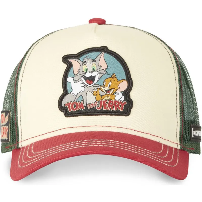 beige-grune-und-rote-trucker-kappe-tom-und-jerry-tj2-looney-tunes-von-capslab