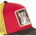 cappellino-trucker-rosso-giallo-e-nero-tom-to4-looney-tunes-di-capslab