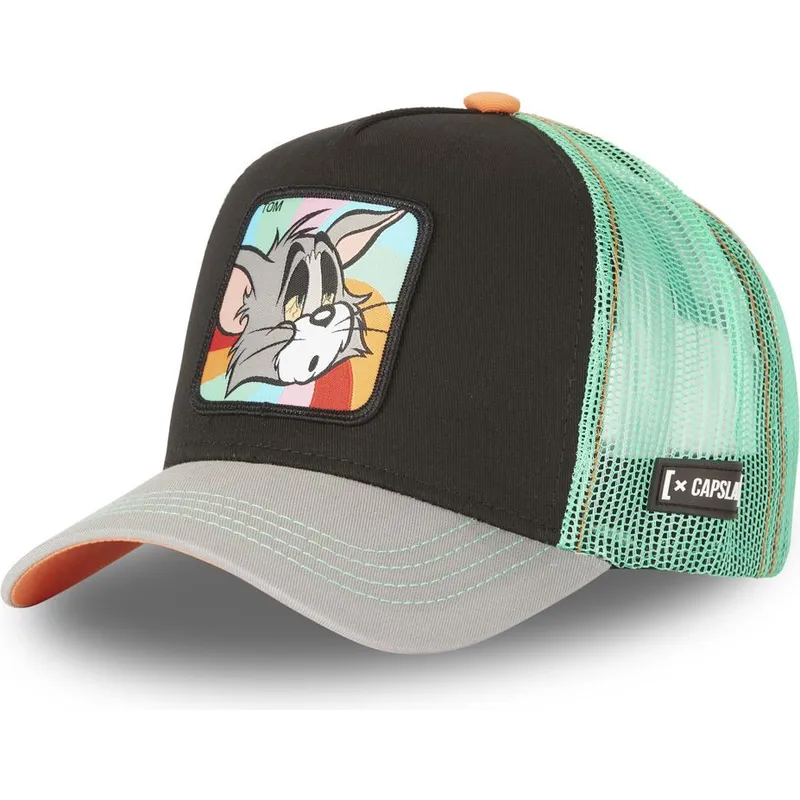 schwarze-grune-und-graue-trucker-kappe-tom-to6-looney-tunes-von-capslab