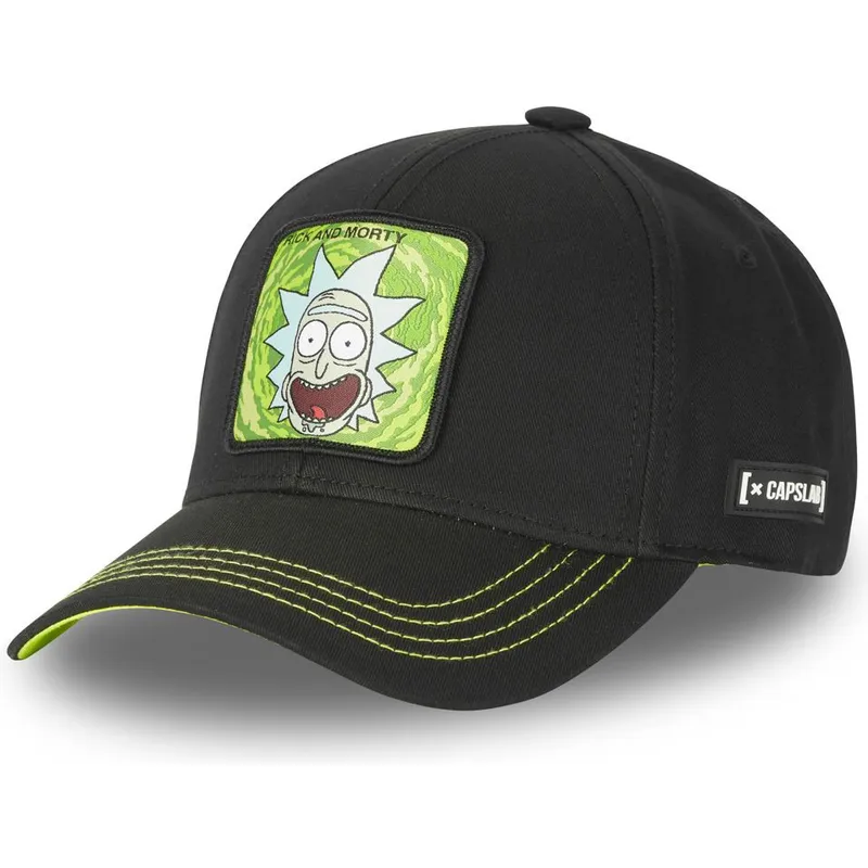 cappellino-curvo-nero-regolabile-rick-sanchez-casb-ri2-rick-e-morty-di-capslab