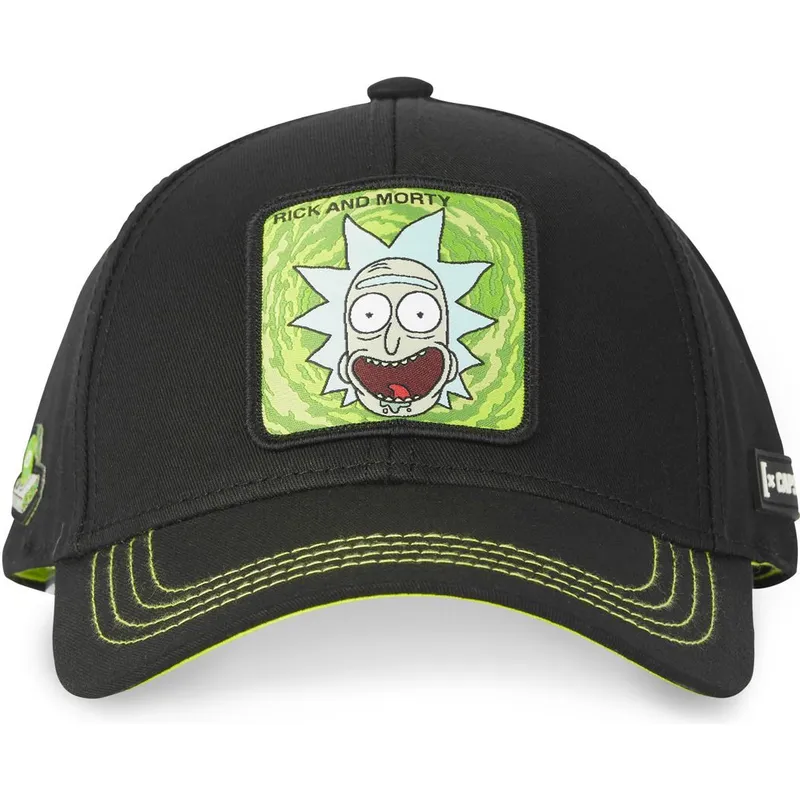 cappellino-curvo-nero-regolabile-rick-sanchez-casb-ri2-rick-e-morty-di-capslab