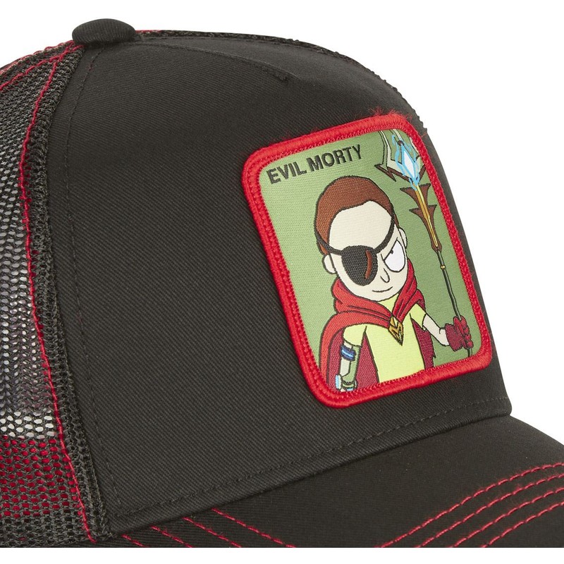 capslab-evil-morty-smith-ev1-rick-and-morty-black-trucker-hat
