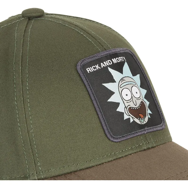 cappellino-curva-verde-e-marrone-regolabile-rick-sanchez-casb-ri1-rick-e-morty-di-capslab