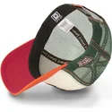gorra-trucker-beige-verde-e-arancione-bugs-bunny-e-daffy-duck-lo2-looney-tunes-di-capslab