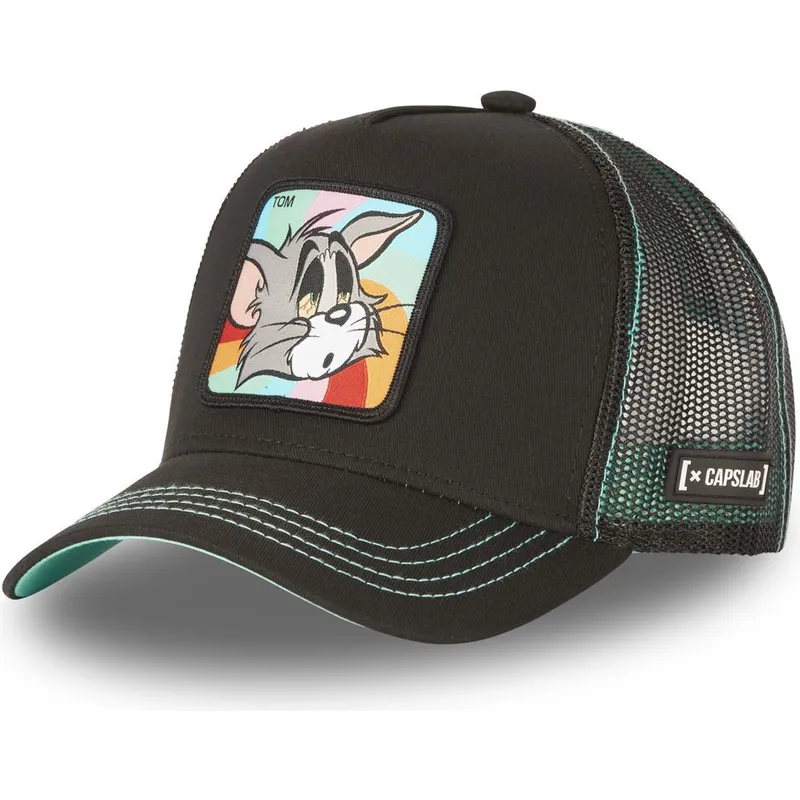 cappellino-trucker-nero-tom-to5-looney-tunes-di-capslab