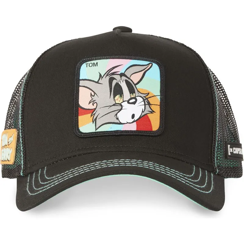 cappellino-trucker-nero-tom-to5-looney-tunes-di-capslab