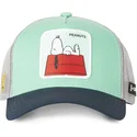 cappellino-trucker-verde-grigio-e-blu-navy-snoopy-pe2-peanuts-di-capslab