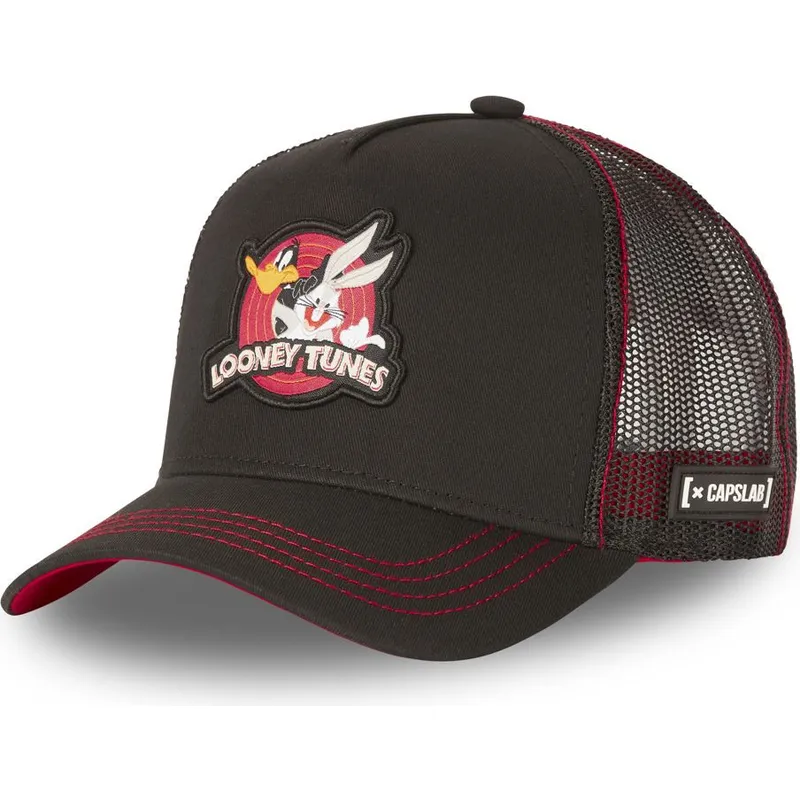 cappelli-curva-nero-snapback-bugs-bunny-e-paperino-looney-tunes-di-capslab cappelli-curva-nero-snapback-bugs-bunny-e-paperino-looney-tunes-di-capslab